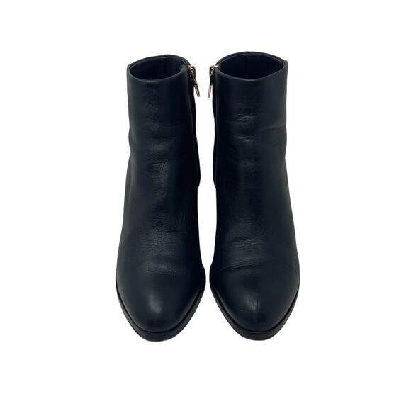 Alexander Wang Gabi Rose Gold Black Leather Ankle Boots - EURO Size 37.5 - Picture 5 of 10